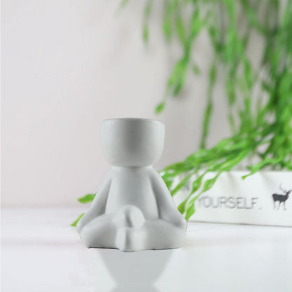 Little Person Ceramic Succulent Planter, Six Poses, view 35
