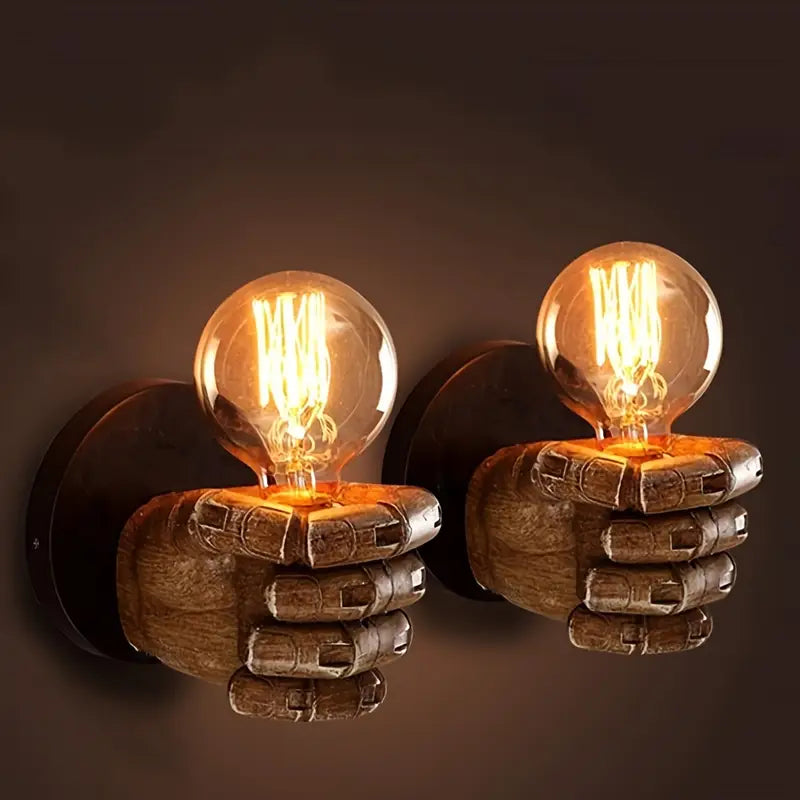 Industrial Fist Wall Lamp, Left or Right Hand, view 3
