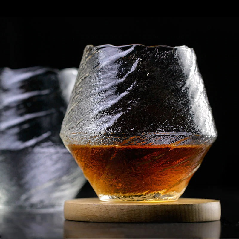 Handmade Japanese Edo Glass Tumbler for Whiskey