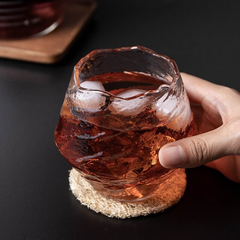 Handmade Japanese Edo Glass Tumbler for Whiskey, view 5