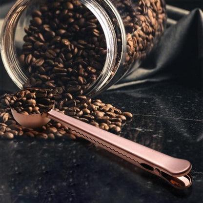 Stainless Steel Coffee Scoop with Bag Clip Handle, view 6