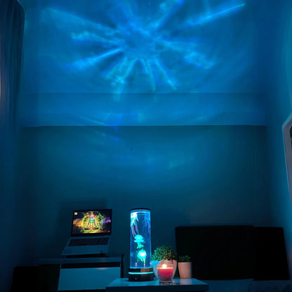 Jellyfish Lamp with Water Ripple Projector, view 3