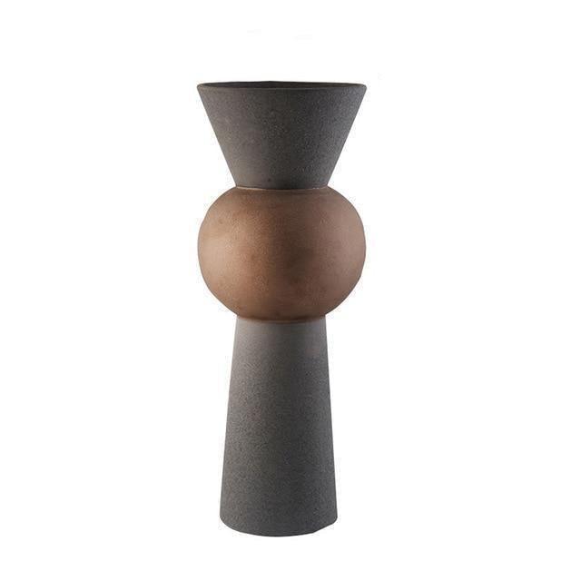 Ceramic Vessel Vase in Cylinder and Ball Shapes, view 8