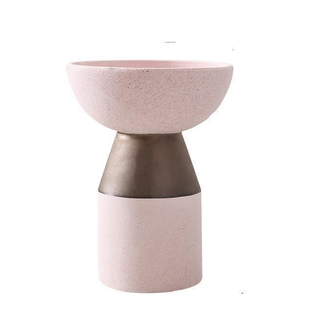 Ceramic Vessel Vase in Cylinder and Ball Shapes, view 5
