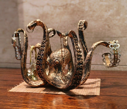Octopus Mug Holder in Cast Resin, Holds 8 Mugs, view 6
