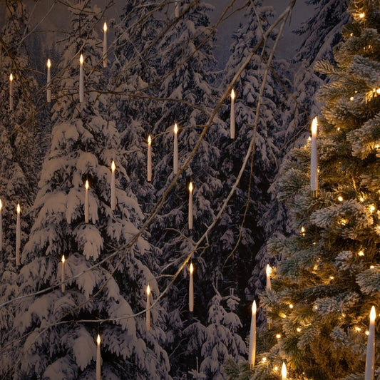 LED Floating Candles with Wand Remote, Hanging Set