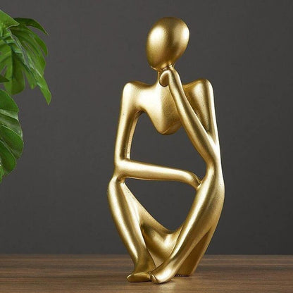 Abstract Thinker Resin Figurine, 5.1 in Tall, view 15