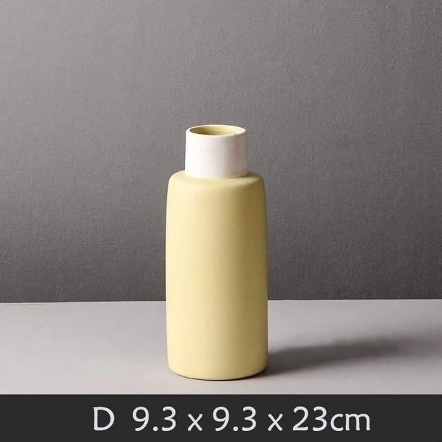 Matte Ceramic Decorative Vase in Five Modern Shapes, view 10