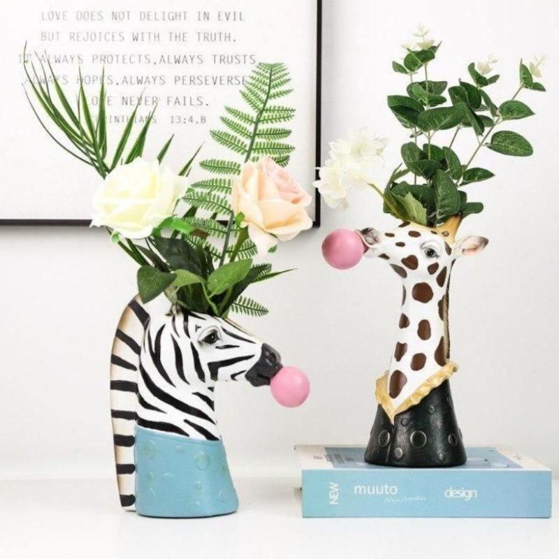 Bubblegum Animal Bust Vase in Five Styles, view 6