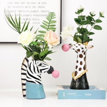 Bubblegum Animal Bust Vase in Five Styles, view 6