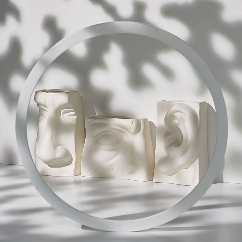 Resin Face Vase, Eye, Ear, Nose or Mouth Shape, view 10