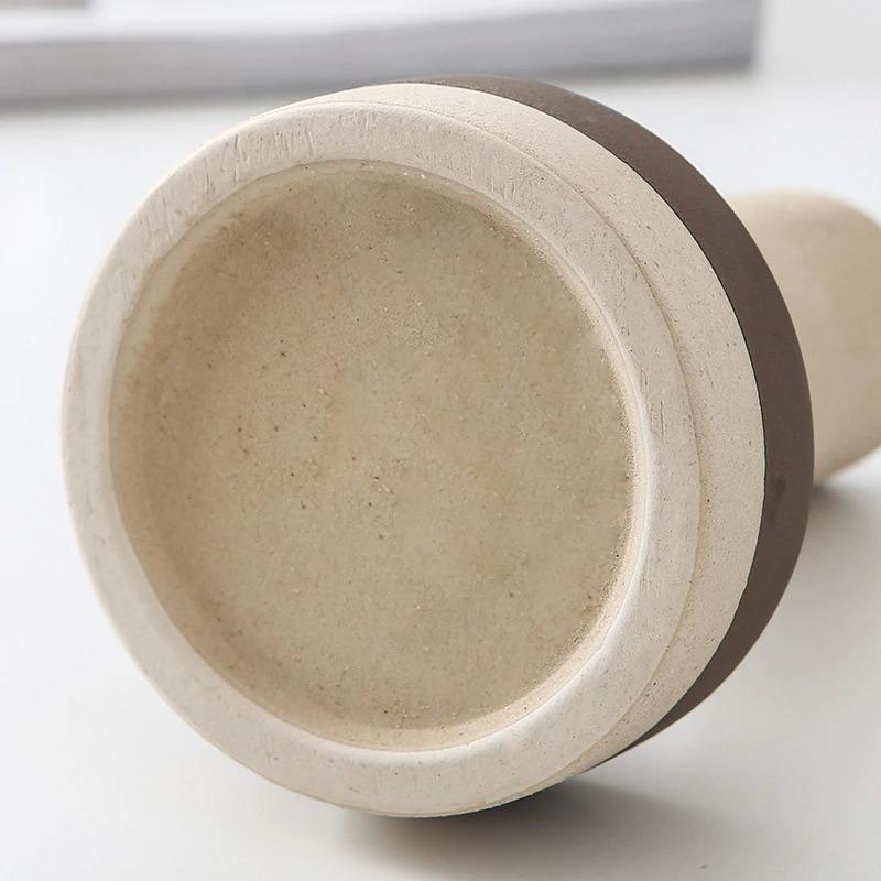 Ceramic Vessel Vase in Cylinder and Ball Shapes, view 3