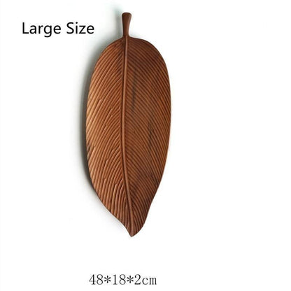 Black Walnut Leaf Serving Trays, Three Sizes, view 10
