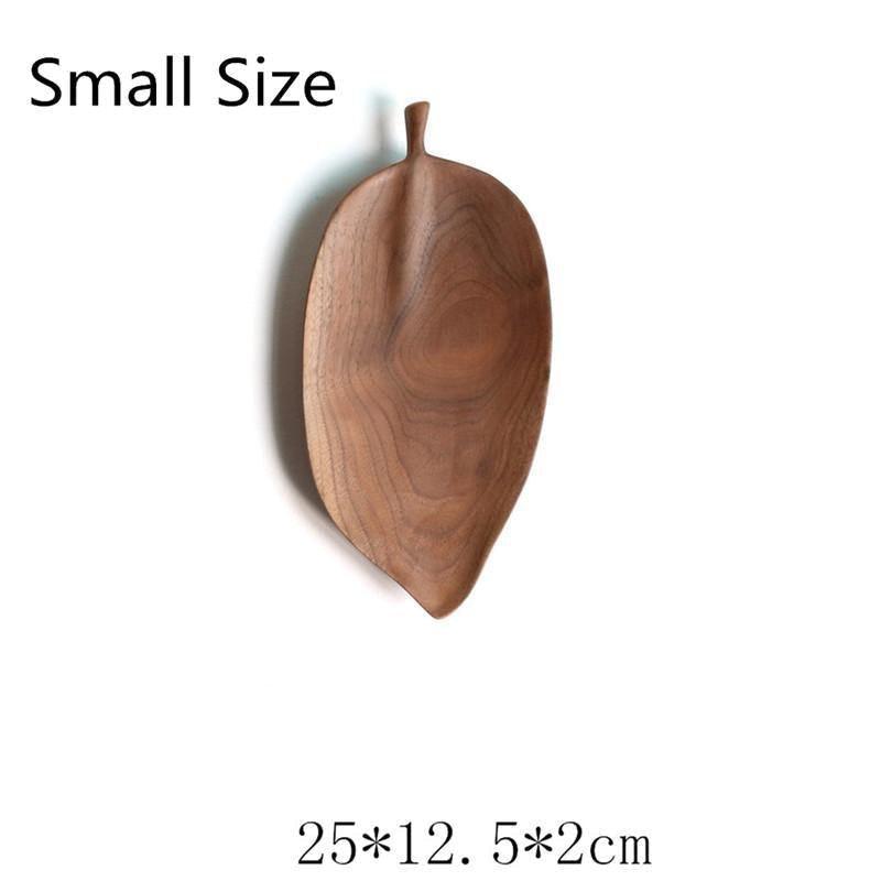 Black Walnut Leaf Serving Trays, Three Sizes, view 11
