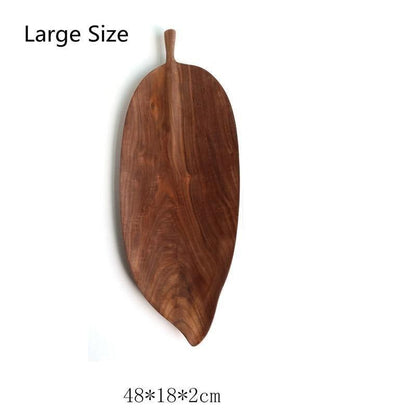 Black Walnut Leaf Serving Trays, Three Sizes, view 14