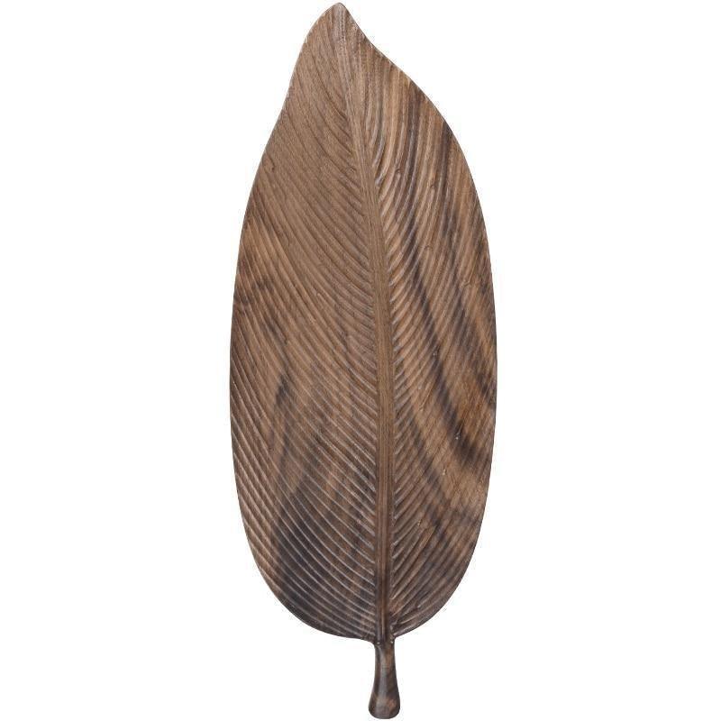 Black Walnut Leaf Serving Trays, Three Sizes, view 7