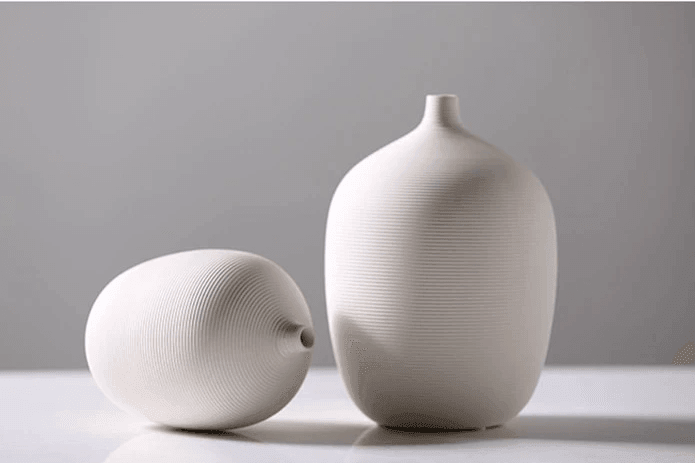 Ceramic Stoneware Bud Vase with Matte Bisque Finish, view 9