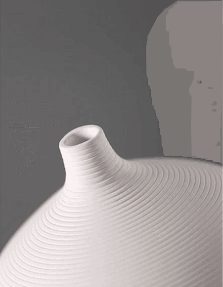 Ceramic Stoneware Bud Vase with Matte Bisque Finish, view 4