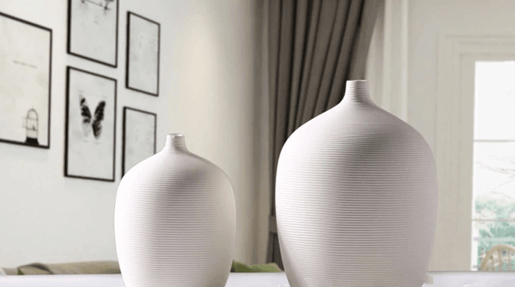 Ceramic Stoneware Bud Vase with Matte Bisque Finish, view 6