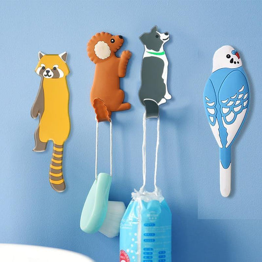 Adhesive Animal Tail Hooks for Fridge or Wall, view 2