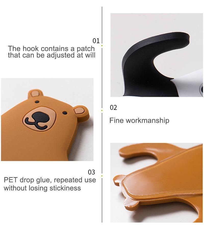 Adhesive Animal Tail Hooks for Fridge or Wall, view 26