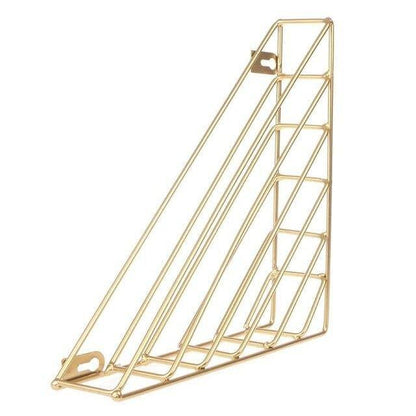Triangular Metal Wall Rack for Magazines and Files, view 4