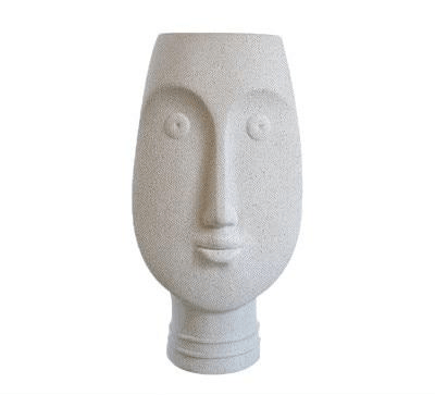 Ceramic Face Vase, Medium 9.5 in or Large 13 in, view 14