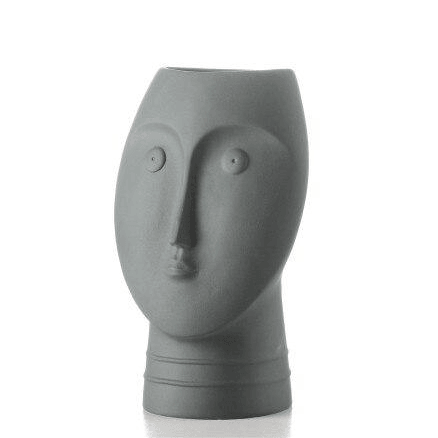 Ceramic Face Vase, Medium 9.5 in or Large 13 in, view 15