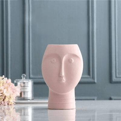 Ceramic Face Vase, Medium 9.5 in or Large 13 in, view 8
