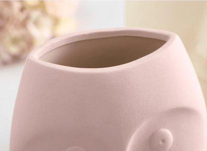 Ceramic Face Vase, Medium 9.5 in or Large 13 in, view 10