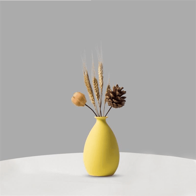 Glossy Ceramic Bud Vases in Four Colors, view 4