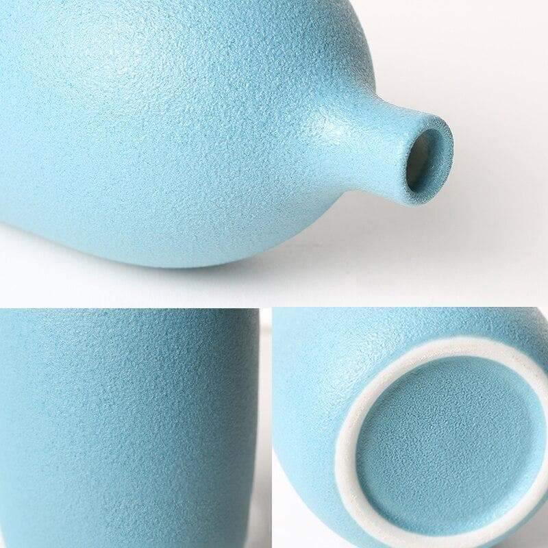 Glossy Ceramic Bud Vases in Four Colors, view 9