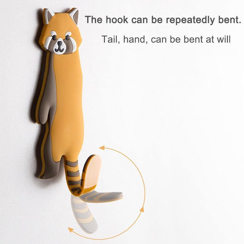 Adhesive Animal Tail Hooks for Fridge or Wall, view 8