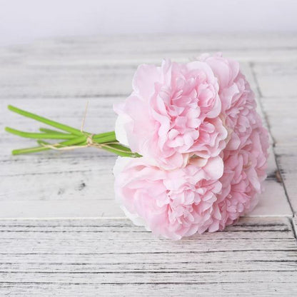 Silk Faux Peonies, Set of 5 Stems, view 4