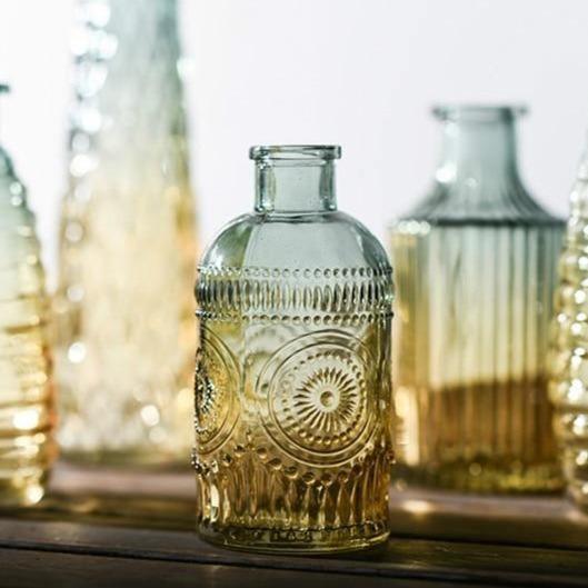 Ombre Glass Bottle Bud Vases, Singles or Full Set, view 6