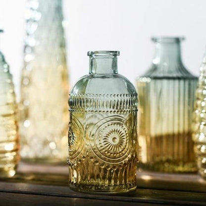 Ombre Glass Bottle Bud Vases, Singles or Full Set, view 6