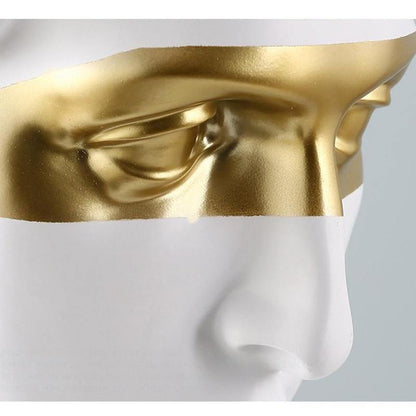 David Bust Statue with Gold Accent, White or Black, view 12