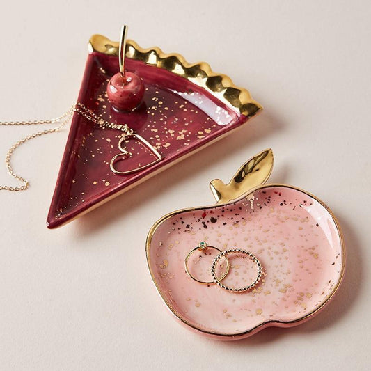 Ceramic Dish Set with a Cherry or Apple Design