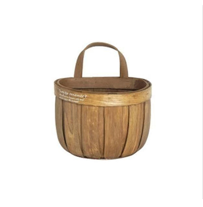 Round Wood Planter and Storage Bin, Two Sizes, view 8