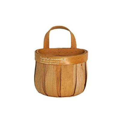 Round Wood Planter and Storage Bin, Two Sizes, view 7
