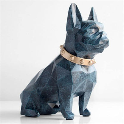 French Bulldog Coin Bank in Resin with Opening Base, view 6