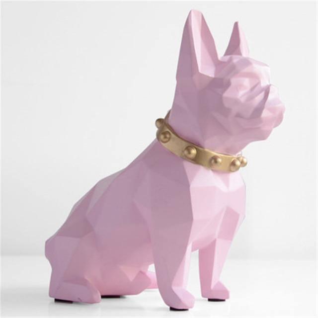French Bulldog Coin Bank in Resin with Opening Base, view 3