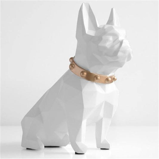 French Bulldog Coin Bank in Resin with Opening Base, view 2