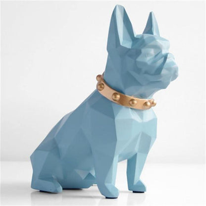 French Bulldog Coin Bank in Resin with Opening Base, view 7