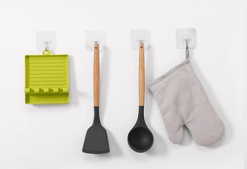 Silicone Utensil Holder with Four Slots and Drip Base, view 6
