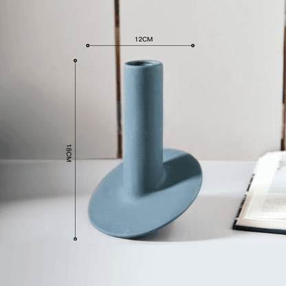 Hand Painted Ceramic Orbit Vase in Four Colors, view 12