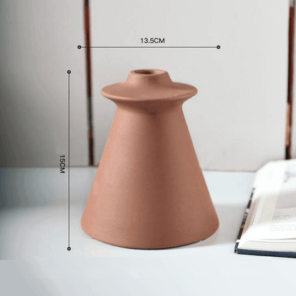 Hand Painted Ceramic Orbit Vase in Four Colors, view 13