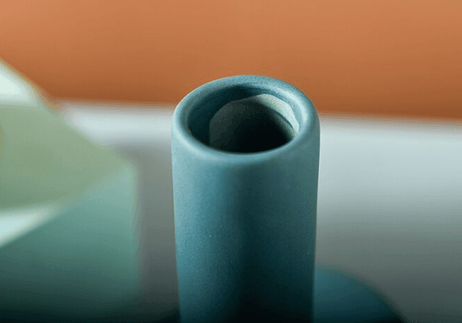 Hand Painted Ceramic Orbit Vase in Four Colors, view 9