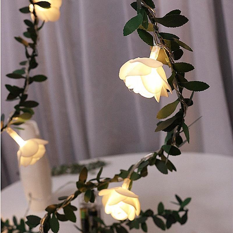 Rose Vine LED String Lights, Three Lengths, view 8