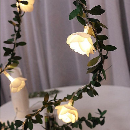 Rose Vine LED String Lights, Three Lengths, view 8